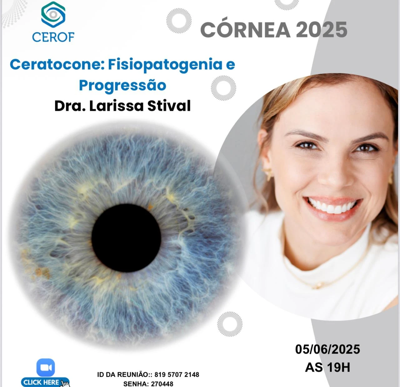 Poster do evento Córnea 2025
